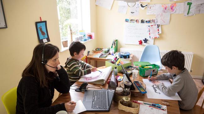 It will be back to this scenario for many Victorian families. Picture: AFP