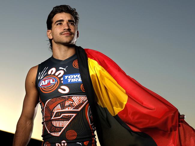 Portrait of GWS Giants player Toby Bedford ahead of this weeks iSir Doug Nicholls Round. The Giants play the Bulldogs on Saturday. Photo by Phil Hillyard(Image Supplied for Editorial Use only - **NO ON SALES** - Â©Phil Hillyard )