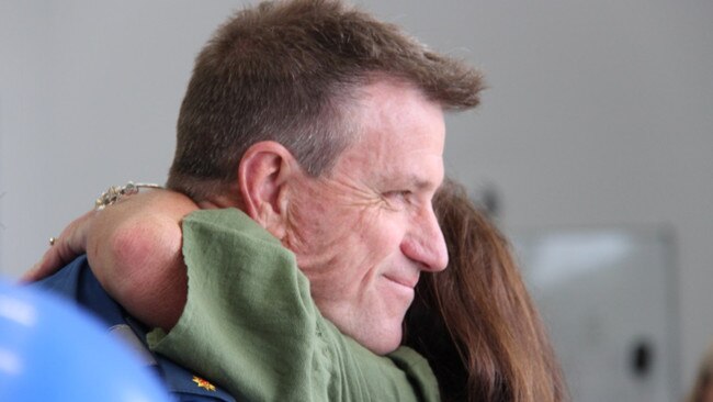 Andrew Ryan thanked his wife Suellyn for her support. Picture: Madeline Crittenden