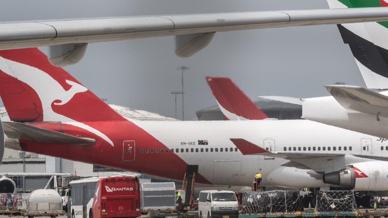 Qantas employee stood down over Coronavirus fear on board plane. Picture: Monique Harmer