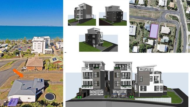 Renders by BEAT Architects for the townhouses at 12 John Street, Yeppoon.