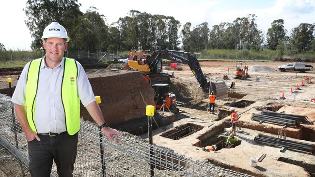 Stephen Winfield, Taylor Construction Group senior site manager at Bradfield City. Picture: John Feder