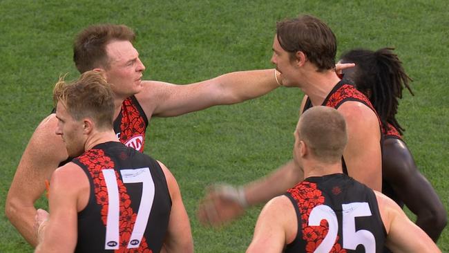 Brendon Goddard in a spat with his Essendon teammates.