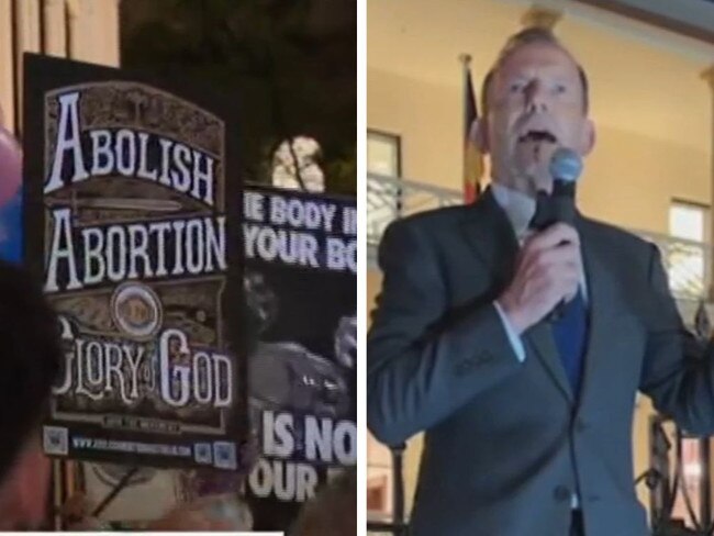 Tony Abbott has delivered an angry speech at a pro-life protest in NSW, just days after the Liberal Party’s crushing defeat in the Federal Election.