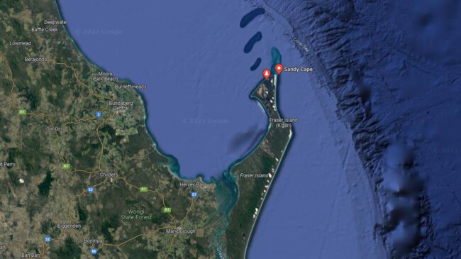 A desperate search continues for a man missing off Fraser Island (K’gari). Picture: Supplied