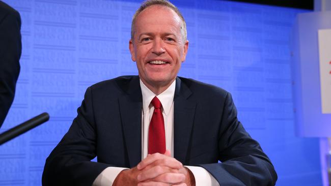 Opposition Leader Bill Shorten at the National Press Club. Picture: Kym Smith.