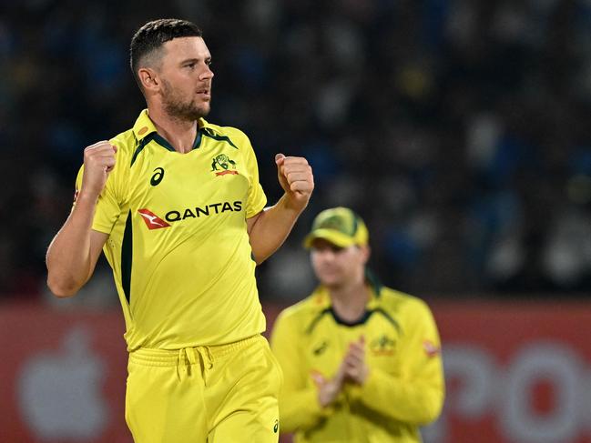 Josh Hazlewood is keen to play on in ODI cricket. Picture: AFP