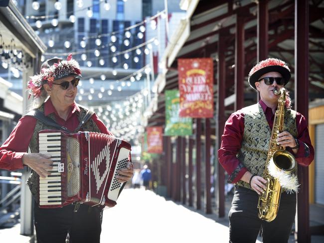 Many markets with have live music and entertainment. Picture: Andrew Henshaw