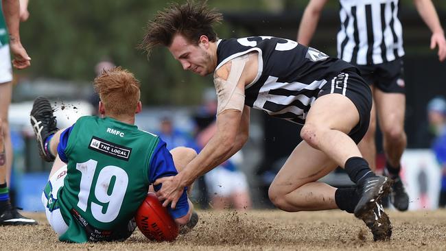 Moonee Valley and East Sunbury do battle in this year’s elimination final. Picture: Josie Hayden