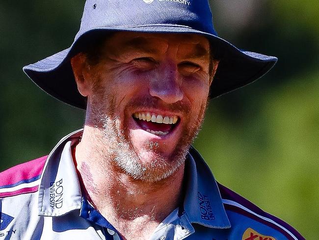 Queensland Reds head coach Brad Thorn attends a team rugby training session in Brisbane on May 25, 2020. (Photo by Patrick HAMILTON / AFP) / -- IMAGE RESTRICTED TO EDITORIAL USE - STRICTLY NO COMMERCIAL USE --