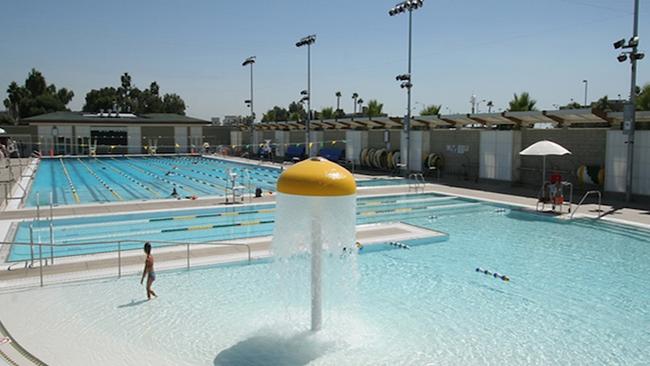 Artist's impressions of the spruced-up Wentworthville swimming pools.