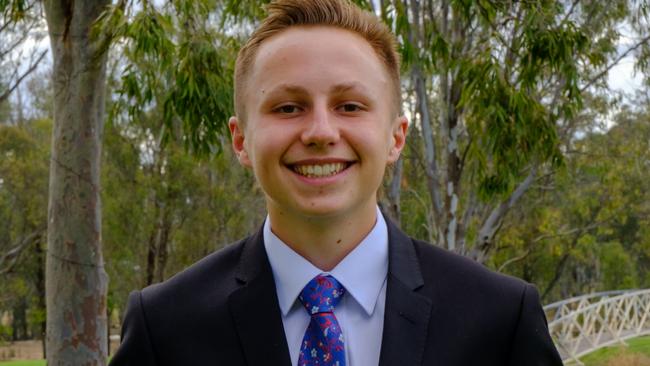 2022 Shepparton Christian College Dux: William Geerling with an ATAR of 89.6