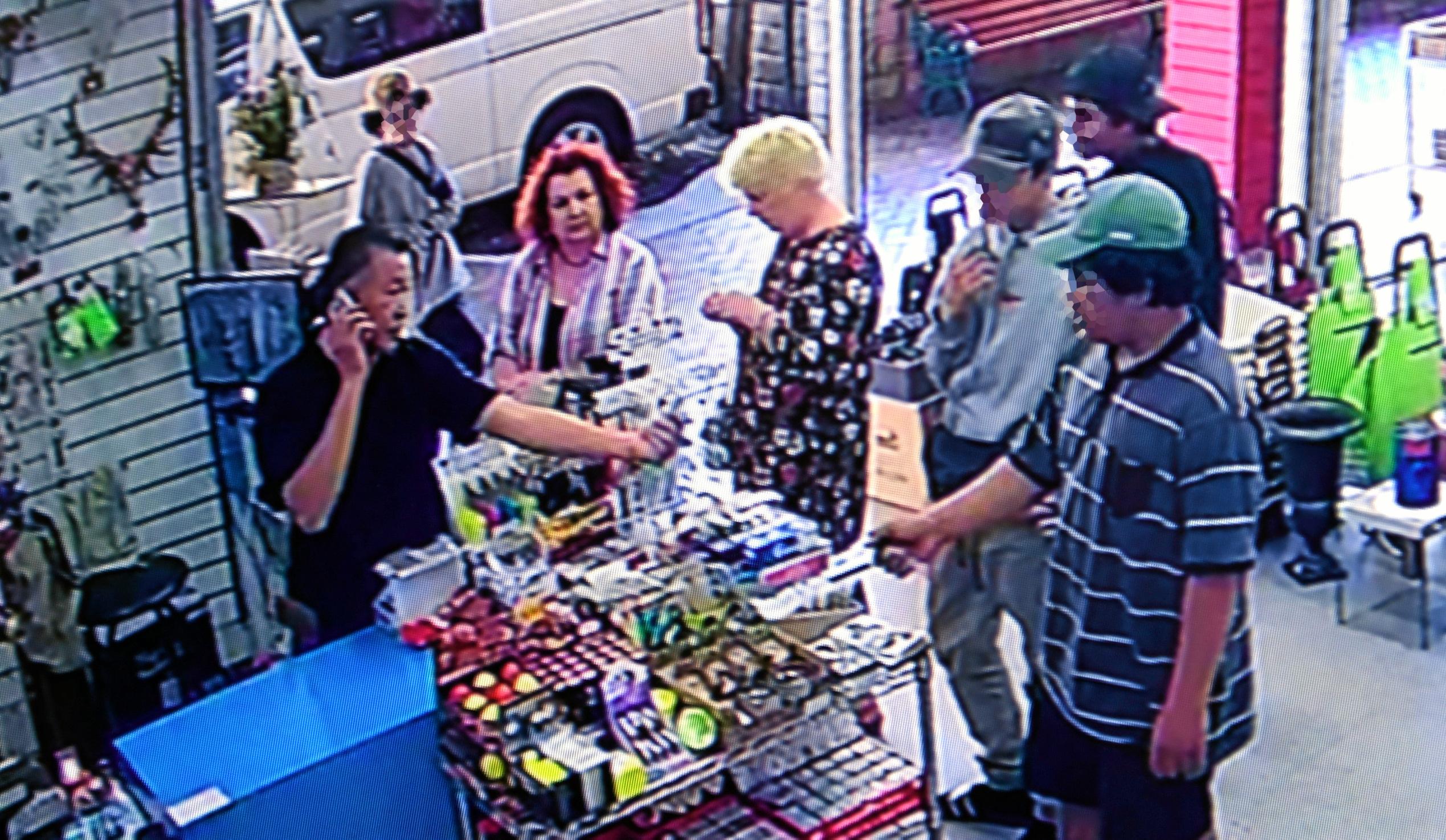 CCTV footage from the Tivity store in the Ipswich CBD. Picture: Rob Williams