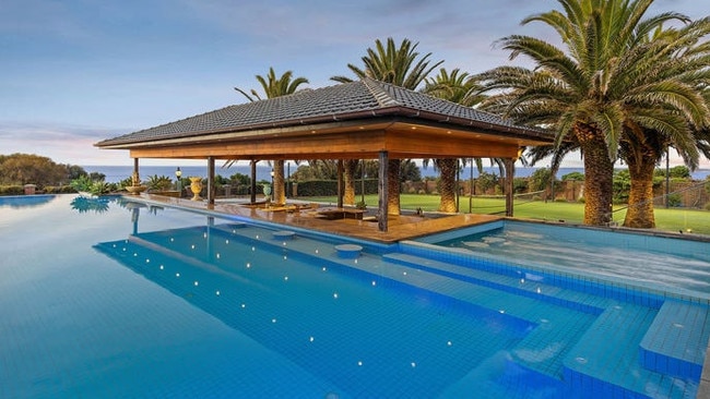 This property at 4 Denistoun Ave, Mount Eliza, is on the market with an amazing swimming pool.