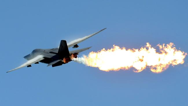 The F-111 Dump and burn at SuperGP.