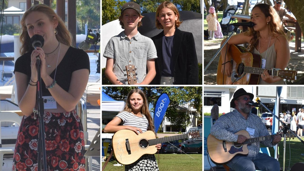 Buskers at the 2021 Noosa Come Together Festival