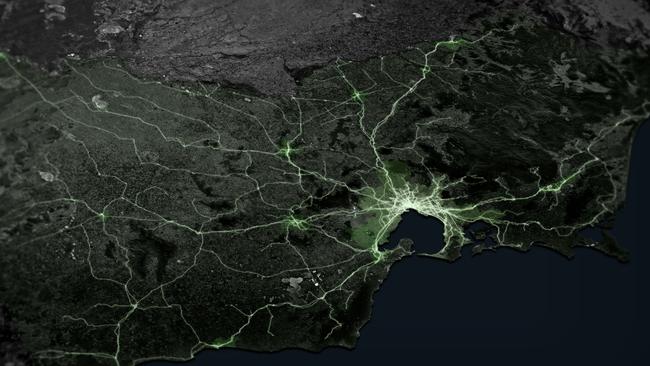 Graphics showing how Melbourne could look in the future based on modelling by Infrastructure Victoria. Picture: Supplied