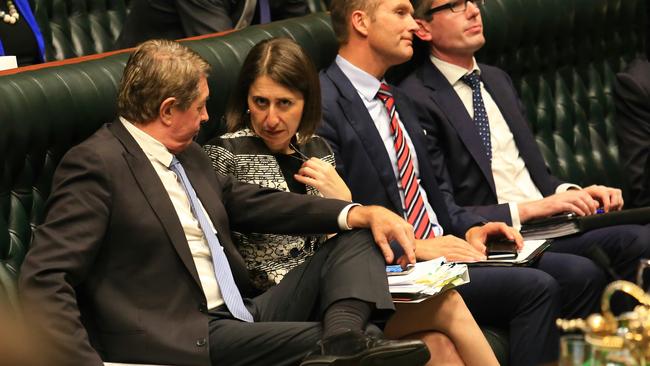 Mr Williams, speaking with NSW Premier Gladys Berejiklian on Tuesday during Parliament, funnelled some of the money through an organisation he founded called The Hawkesbury Club.  Picture: Adam Taylor