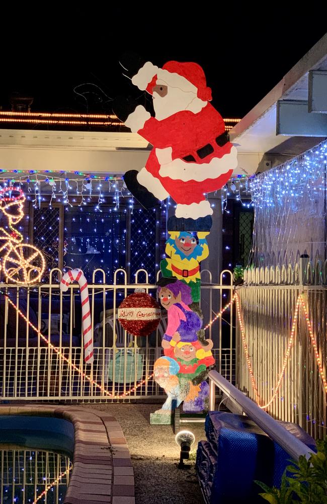 Christmas lights in Grosvenor Place in West Mackay. Picture: Rae Wilson