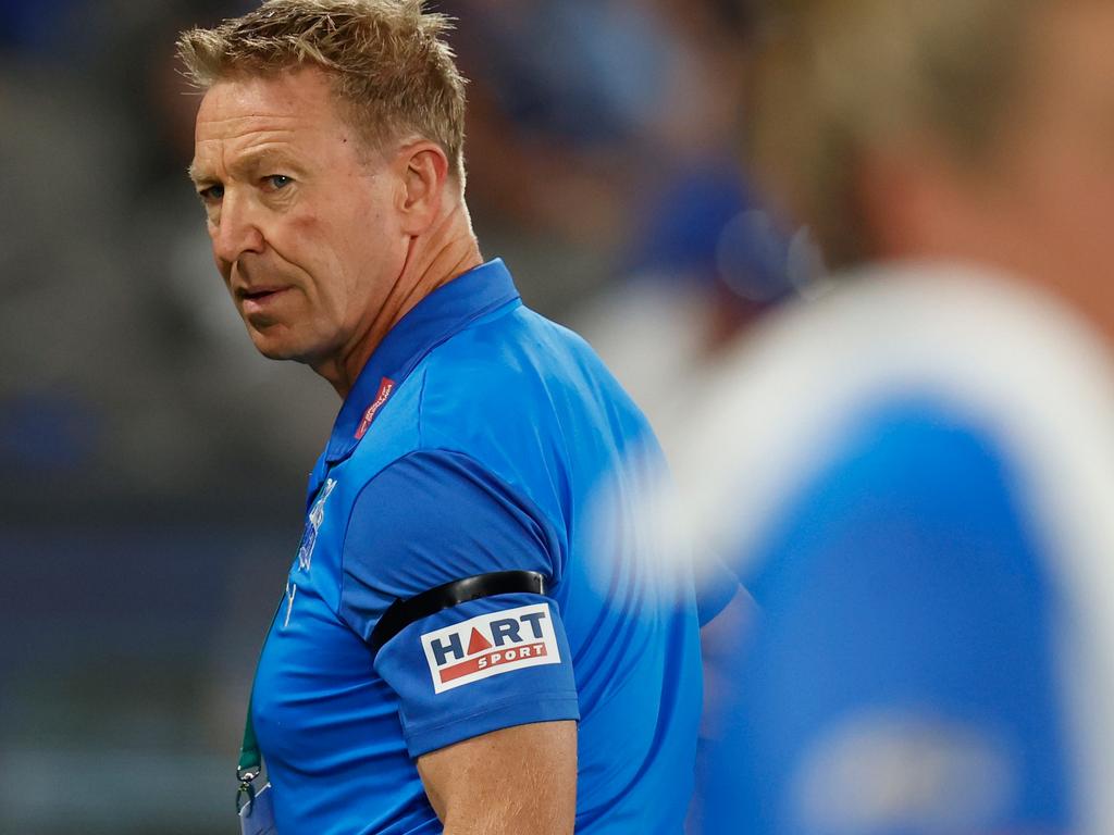 David Noble was embarrassed by the Roos’ performance. Picture: AFL Photos/Getty Images