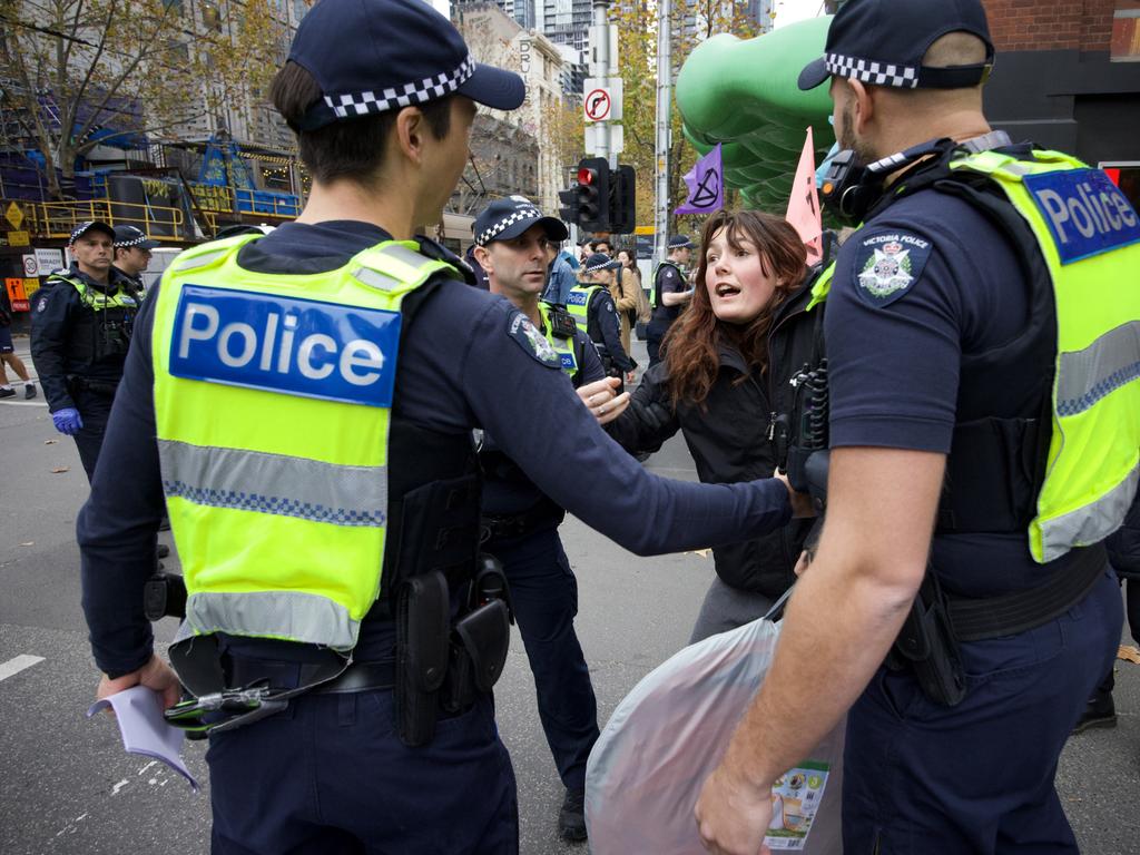 The group is planning three days of ‘disruptions’ in the CBD. Picture: David Geraghty