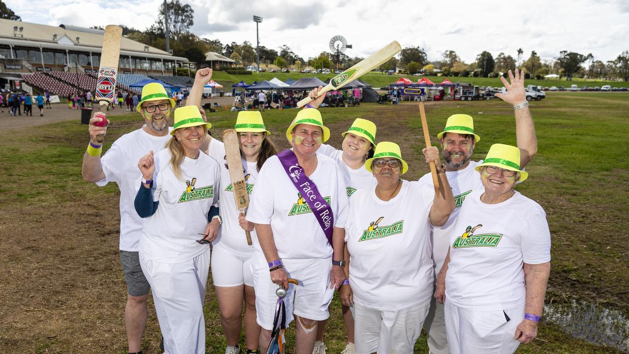 Sons and Daughters team members at Relay for Life at Toowoomba Showgrounds, Saturday, September 10, 2022. Picture: Kevin Farmer