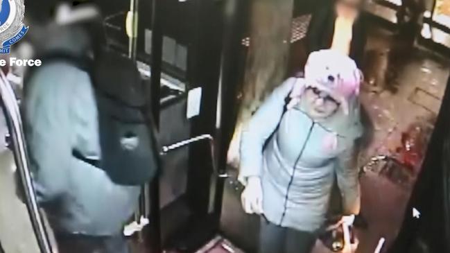 Police released CCTV footage of Nicole Cartwright travelling on a bus;