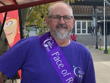 Alan Eagleson was honoured to become the 2022 Face of Relay at Cancer Council event.