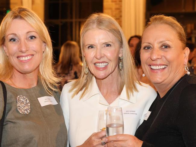 Natasha Edwards, Marion Charlton and Adrienne Readings at the Harvey Norman Gold Coast Women of the Year Awards official launch party at The Valley Estate. Picture, Portia Large, (The Pulse with Portia Large).