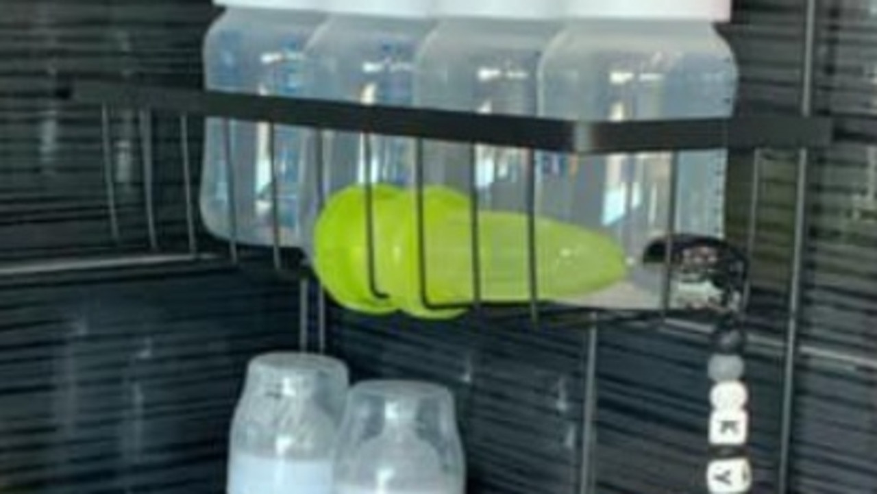 Genius Baby Bottle Storage Hack - Mom Uses Shower Caddy for Bottle