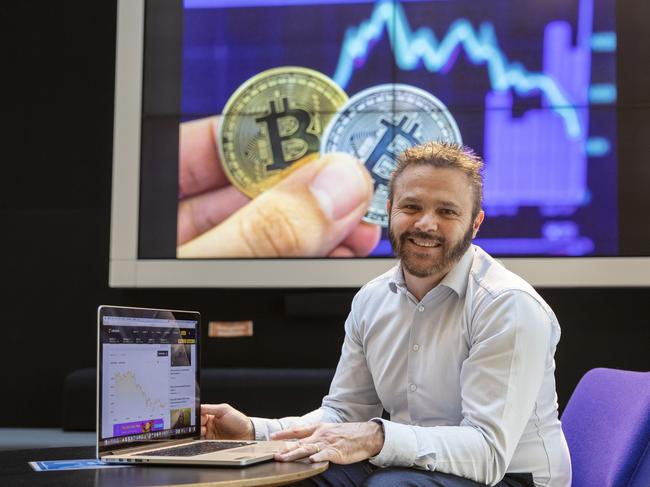 Advertiser Journalist Anthony Keane on his Bitcoin experience, 1 June 2021. Picture Simon Cross