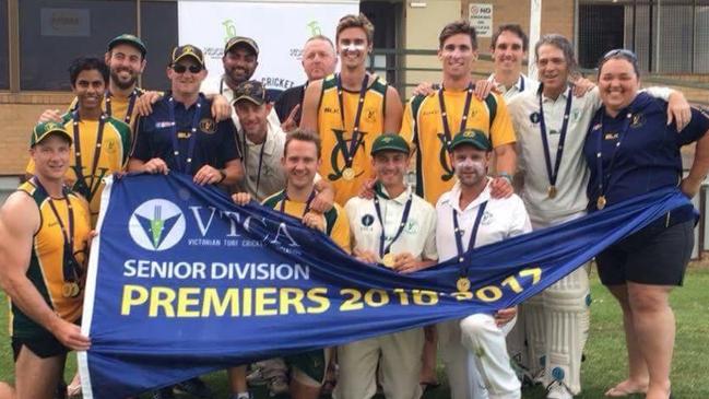 Justin Baker has featured in 10 VTCA Senior Division premierships for Yarraville Club. Picture: Supplied