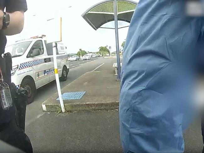 Dramatic footage shows police arresting a 15-year old boy over an alleged break and enter and sexual assault in northern QLD. Picture: QLD Police