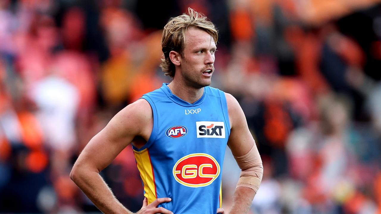 Jack Lukosius is one of the big names on the table entering the AFL free agency and trade period. Picture: Brendon Thorne/AFL Photos/via Getty Images