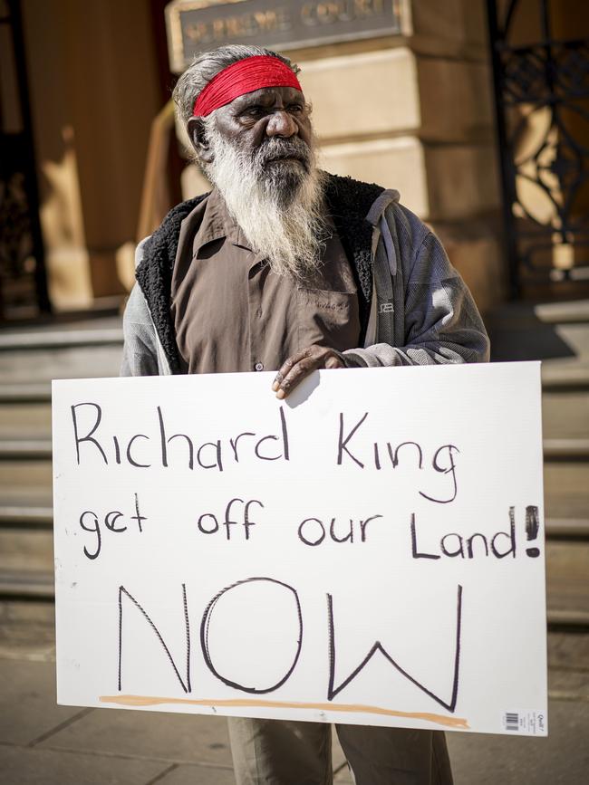 APY Lands executive member Murray George at the Supreme Court. Picture: Mike Burton