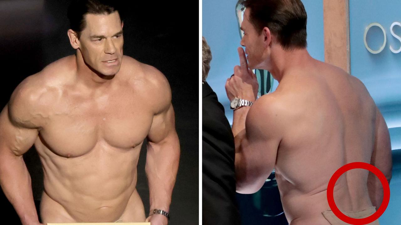 What John Cena really wore when he presented Oscar naked