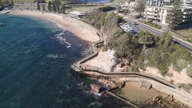 Work is about to start on the Terrigal boardwalk and rock pool.