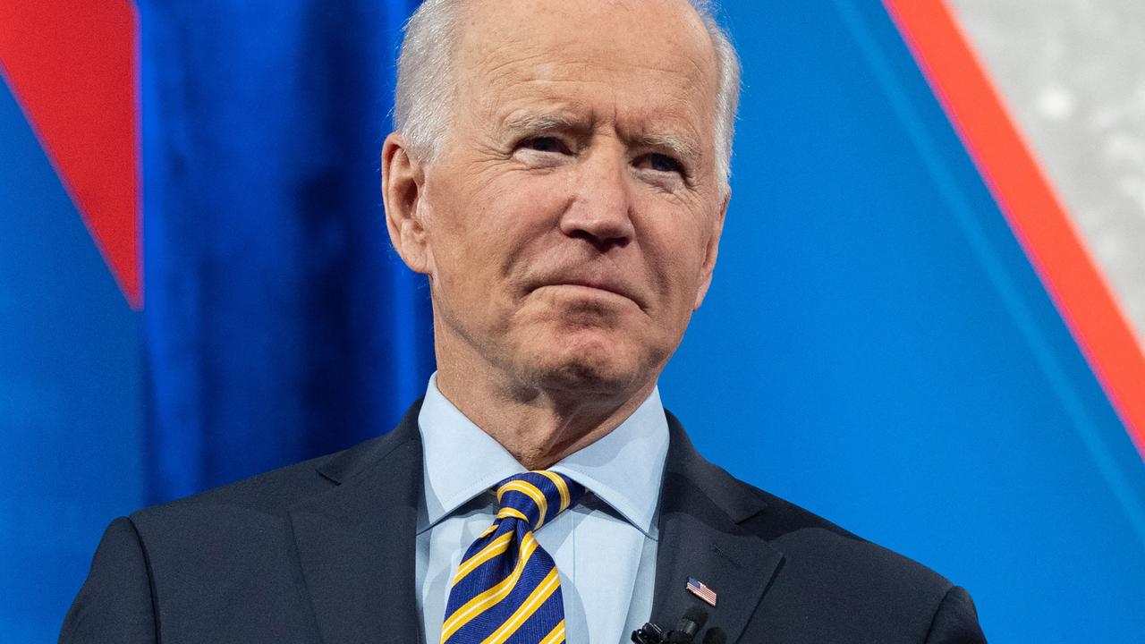 US President Joe Biden during the town hall forum. Picture: Saul Loeb/AFP