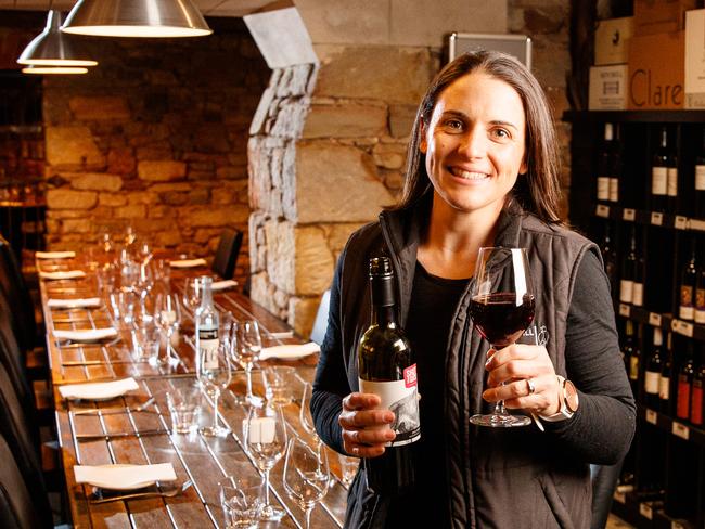 3/6/2020 Kate Shadiac in the cellar at The Sevenhill Hotel. KateÃ¢â¬â¢s excited to be welcoming people back. Picture MATT TURNER.