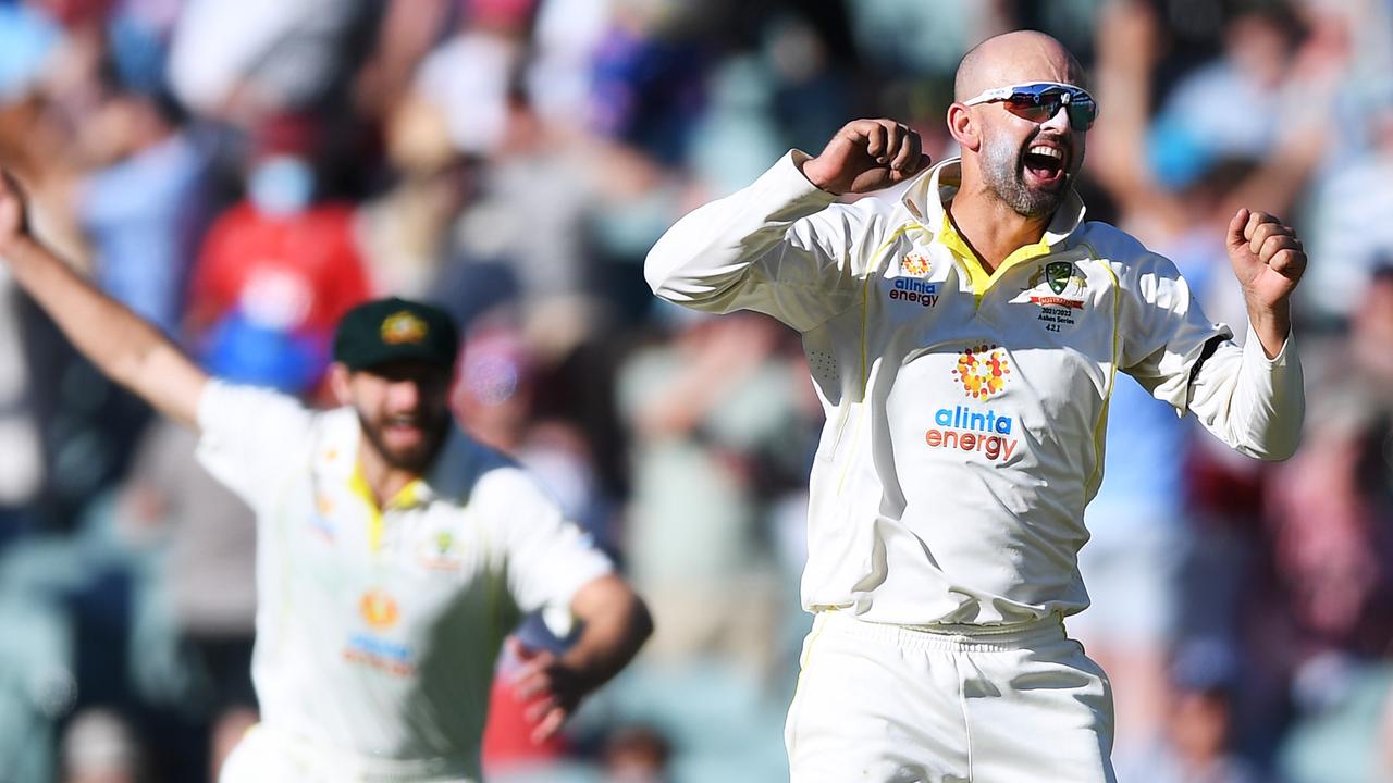 Nathan Lyon took three wickets in the first inning. Photo by Mark Brake – CA/Cricket Australia via Getty Images