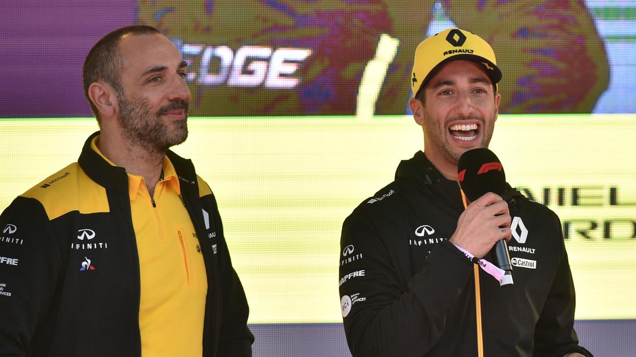 Daniel Ricciardo has warned his Renault boss Cyril Abiteboul to “stay alert”.