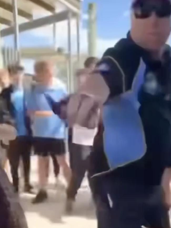 Teachers were forced to intervene in the schoolyard fight. Picture: Supplied