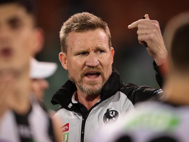 Collingwood Magpies coach Nathan Buckley.