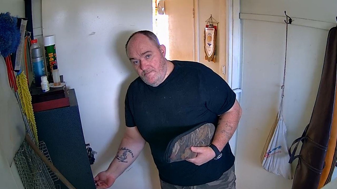 The gun safe was kept in the laundry. Picture: Supplied