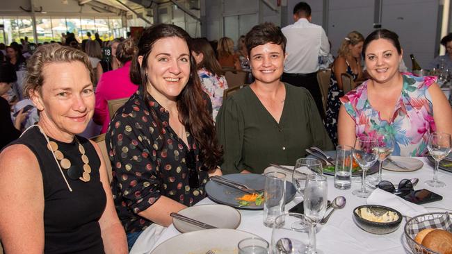 Beck Adams, Jessica Riley, Liezl Van Aardt and Leah Canwood at the October Business Month 2023 in Mindil Beach Casino Resort, Darwin. Picture: Pema Tamang Pakhrin