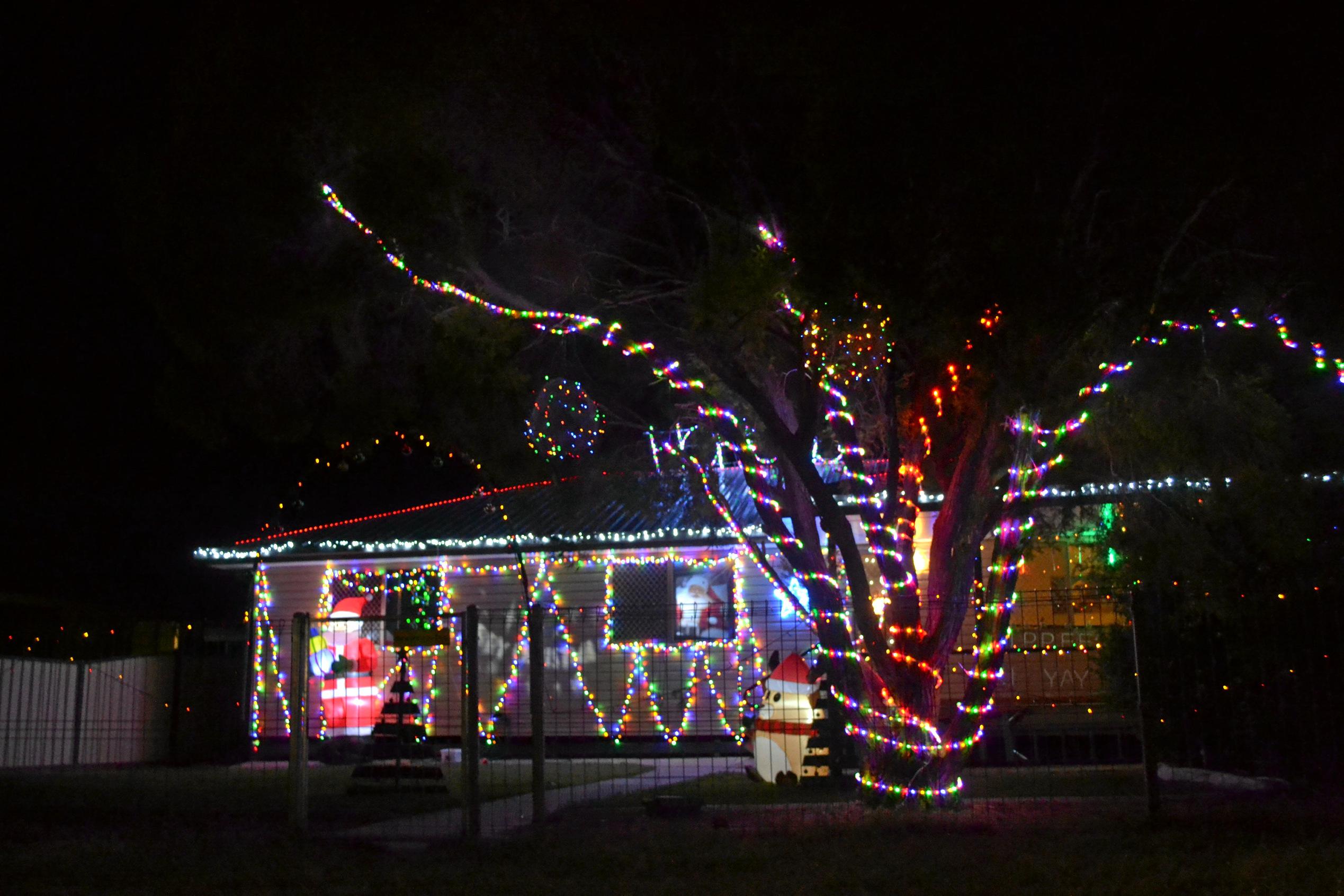 Roma Christmas lights. Picture: Ellen Ransley