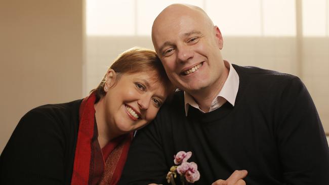 Former Tasmanian Premier Lara Giddings and her partner Ian Magill. Picture: MATHEW FARRELL