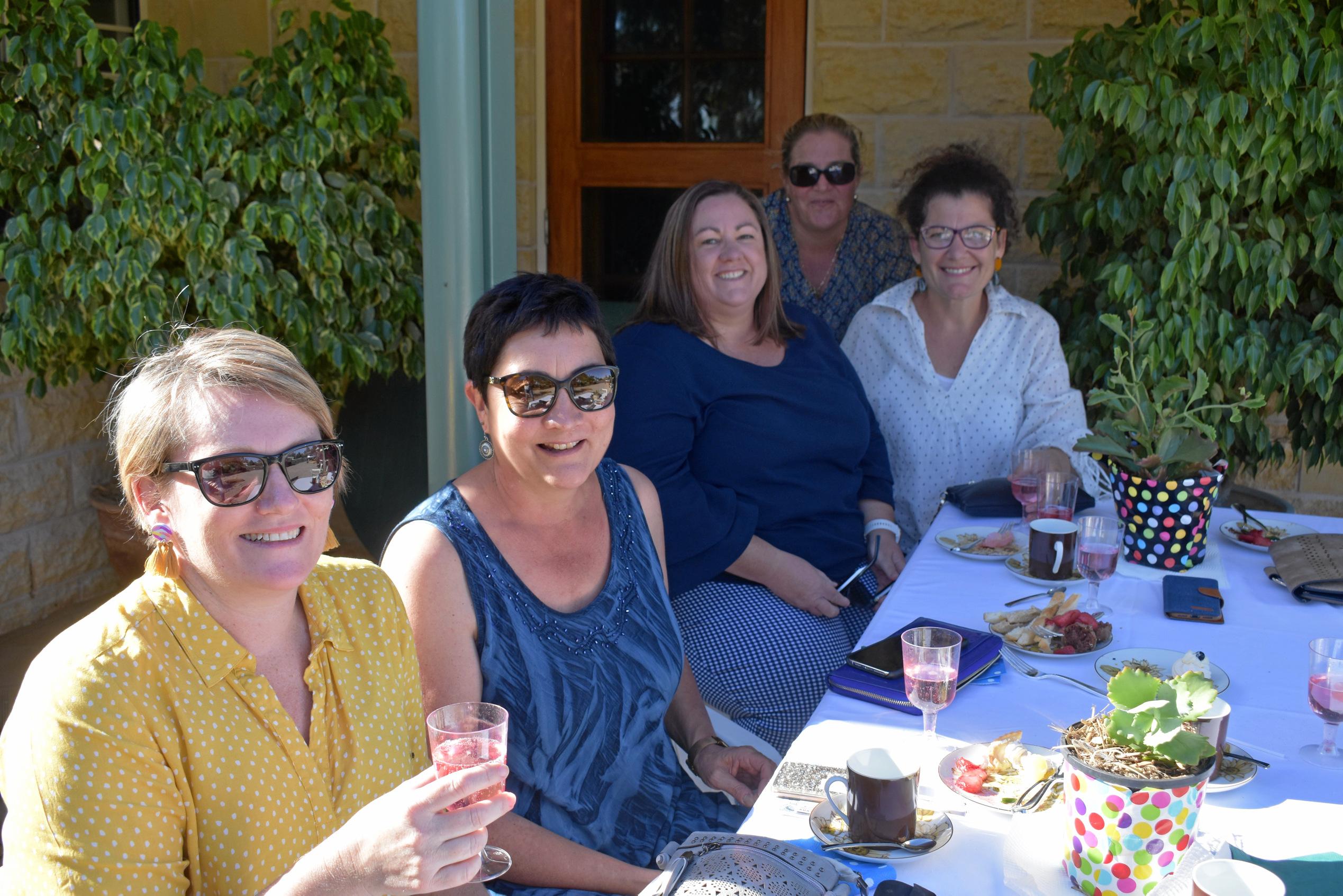 Tash O'Shannessy, Laurice Kennedy, Ally West, Anita Crawford and Tracey Regan. Picture: Jorja McDonnell