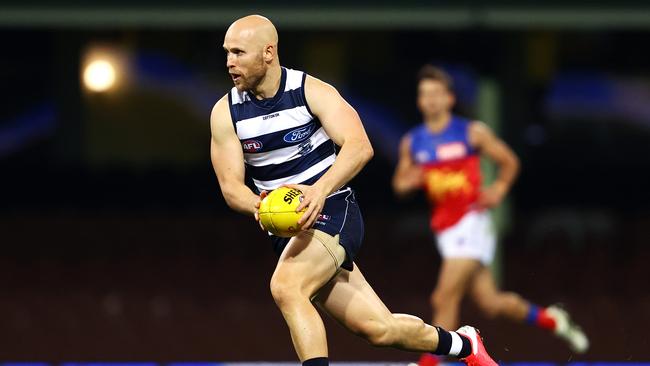 The return of Ablett Jnr could be a huge boost for the Cats before finals. Picture: Cameron Spencer/Getty Images