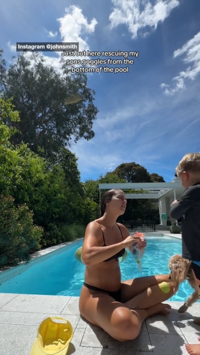 Aussie star's 'cute' pool video labelled 'inappropriate'